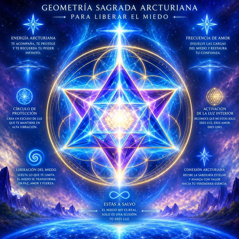 Geometría sagrada arcturiana para liberar el miedo
